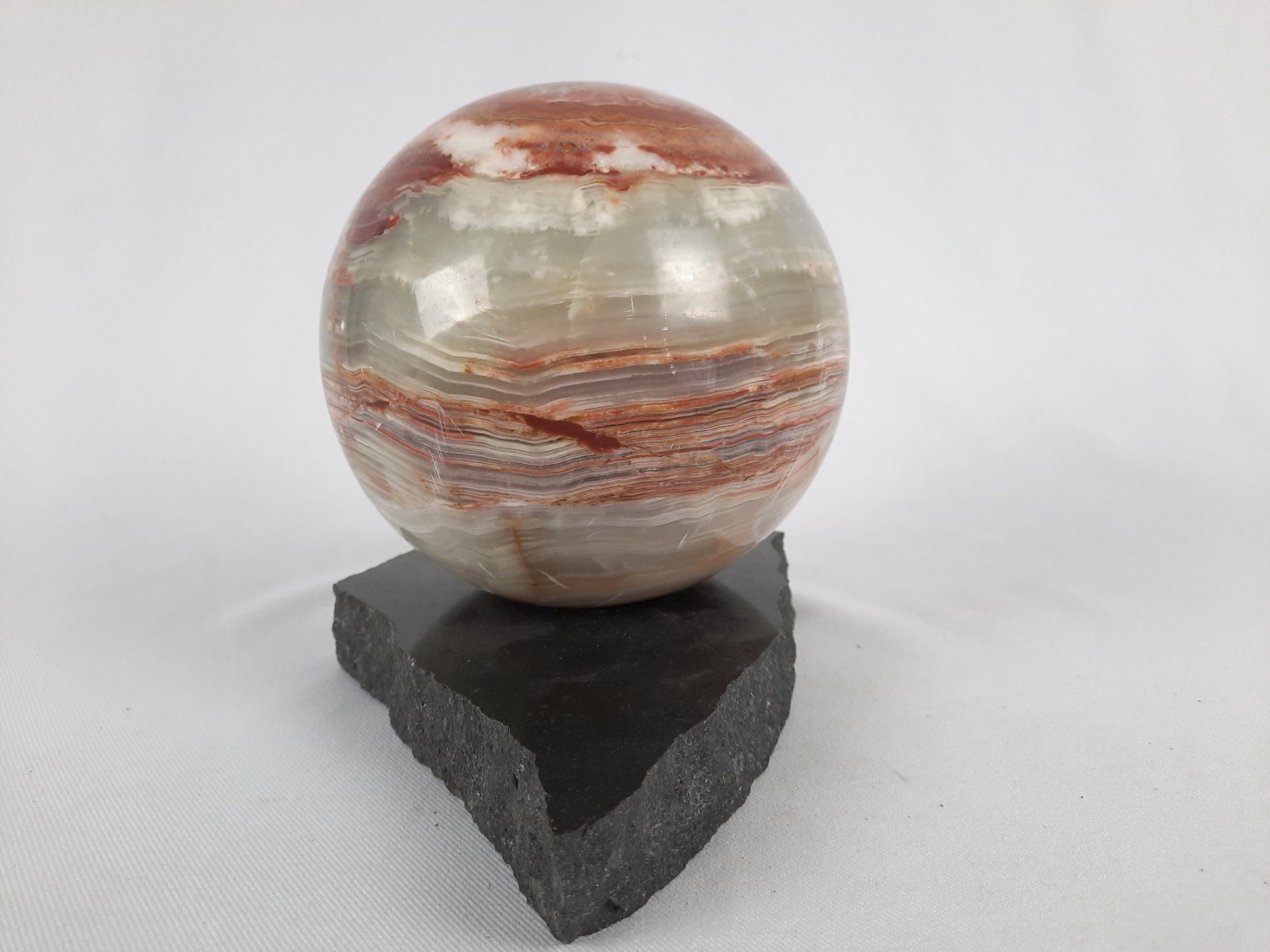 Mineralien & Heilsteine: Steinkugel mit Sockel 4.77 Kg – Gebraucht aus Beinwil am See von Restwert_Beinwil 2