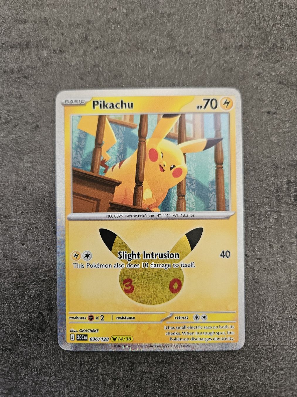 Pokémon Carte collezionabili: Pickachu 30C EN 036/128 30th Celebration – Nuovo (secondo la descrizione) da Aarau venduto da san_pb85