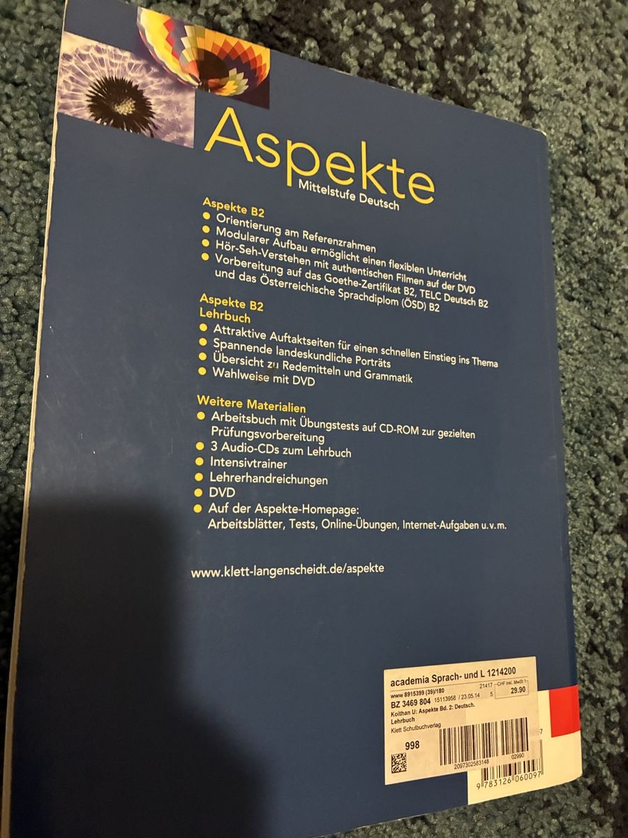 Libri: Lehrbuch 2 ,B2, nur abholung möglich – Usato da Basel venduto da Pardesi84 1