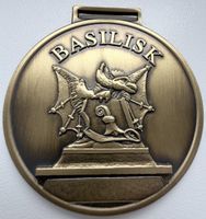 Grosse Baselisk Medaille Basel Basler Wappentier Basel-Stadt