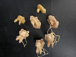 7 Osterhasen zum Aufhängen