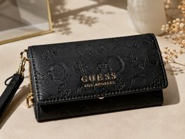Neu Guess Portemonnaie schwarz 16.5 x 12 cm