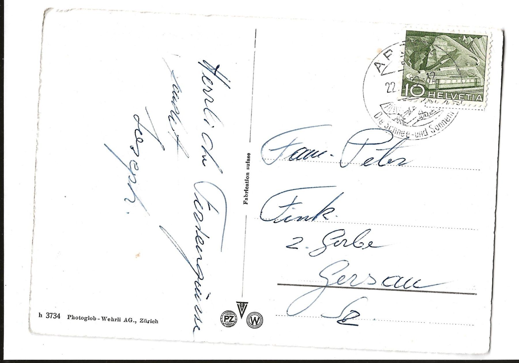 Cartoline postali: AK 1959 Arosa im Winter – Usato da Greifensee venduto da 315WDO 1