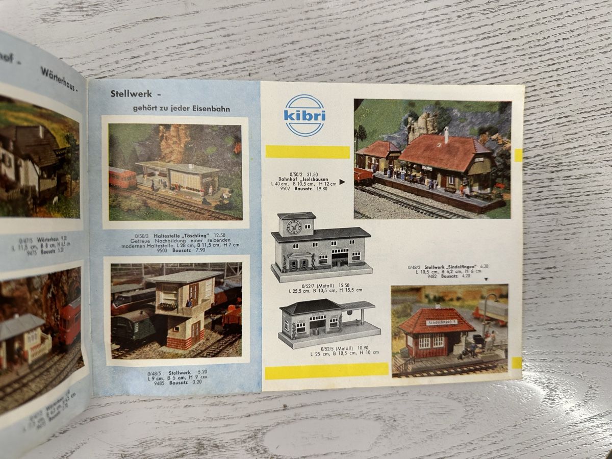 Kibri Modellini di ferrovie: Kibri Katalog 1960 – Usato da Lupsingen venduto da New-Haven 1