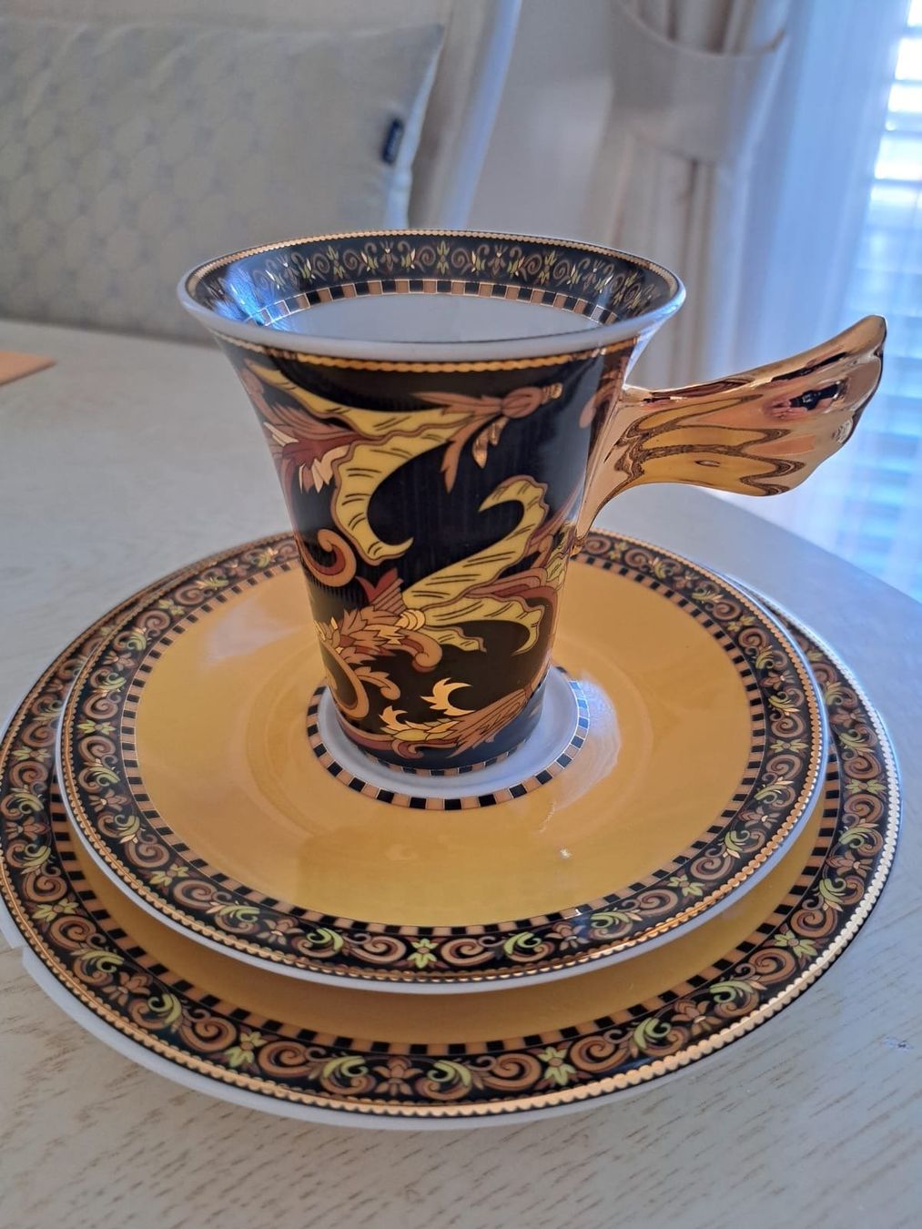 Versace Set di piatti: Kaffee-Set von VERSACE Barocco – Nuovo (secondo la descrizione) da Neuhausen am Rheinfall venduto da mariess