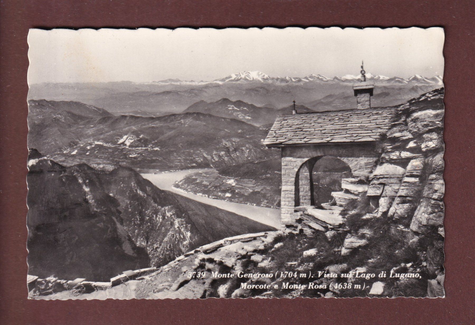 Cartoline postali: MONTE GENEROSO - 1965 – Usato da Pully venduto da nicecards