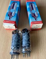 2 Radioröhren ECH84 / 6JX8 (Triode-Heptode), NOS, Telefunken