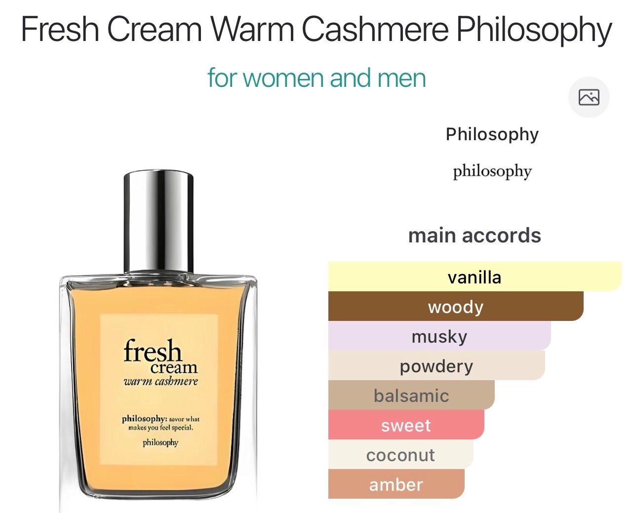 Profumi & Eau de Toilette: 3 ml sample - Philosophy - fresh cream warm cashmere – Nuovo e nell'imballaggio originale da Zürich venduto da mel_nbh7 1