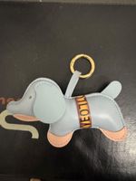 Portachiavi Elefante in pelle azzurra - Ottimo stato!