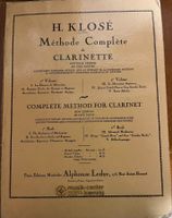 Klarinettenfibel: H. Klosé Methode Complete