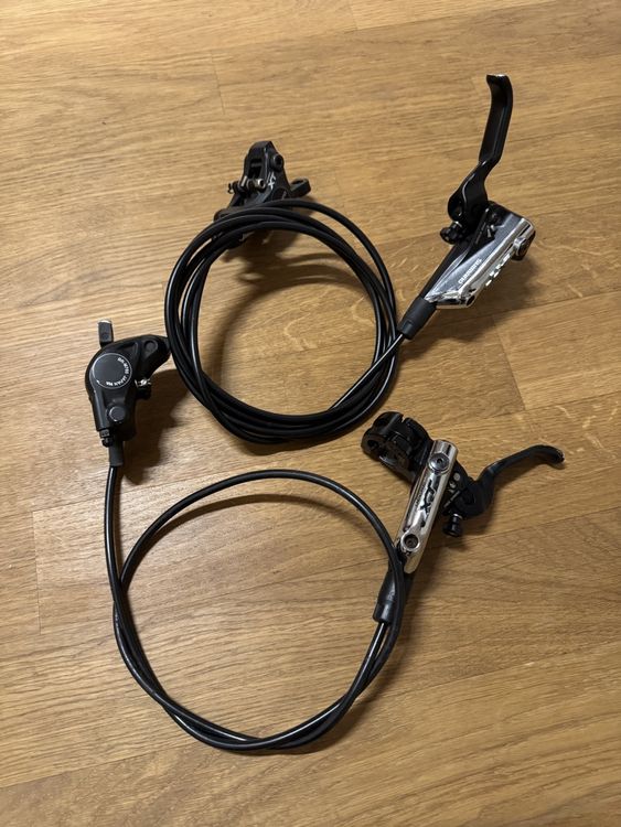CYSKY Set Freni Bici, Pinze Freno Anteriori e Posteriori Tipo C, Include Cavi interni ed Esterni e Kit di Leve dei freni per biciclette da strada MTB. (Nero