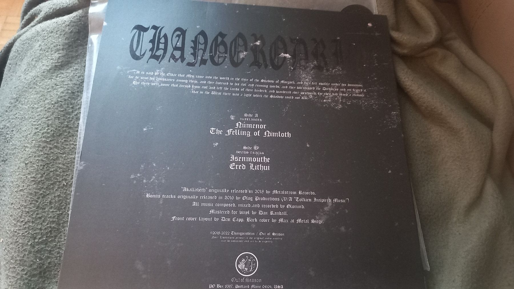 Vinyles: Thangorodrim-Akallbeth Lp Vinyl Dungeon Synth  – D'occasion à Olten par Donatello1984 1