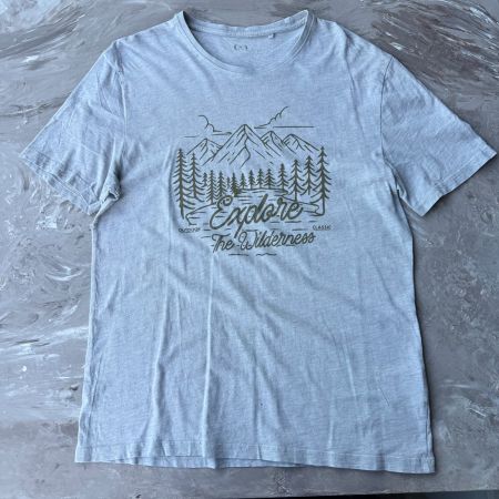 T-shirt C&A gris 'Explore The Wilderness