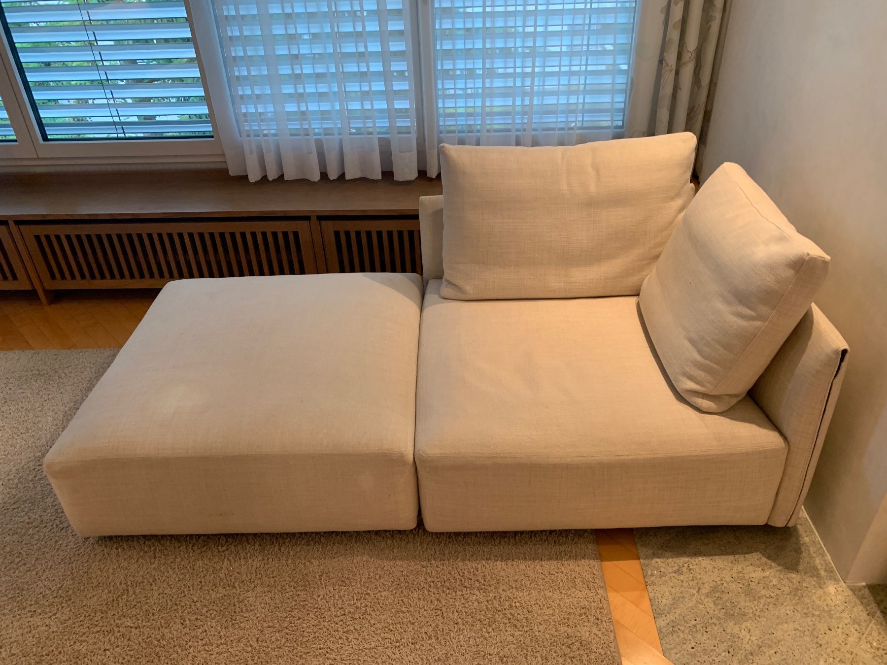 Sofas: Modulares Sofa in hellbeigem Stoff – Gebraucht aus Lachen SZ von CHM17 3
