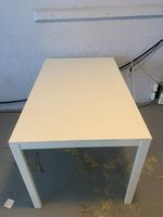 6× IKEA MELLTORP Tische Weiss, 125 × 75 cm