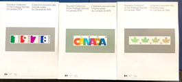 1978 - 79 -1980 Kanada Jahrbücher Postfrisch