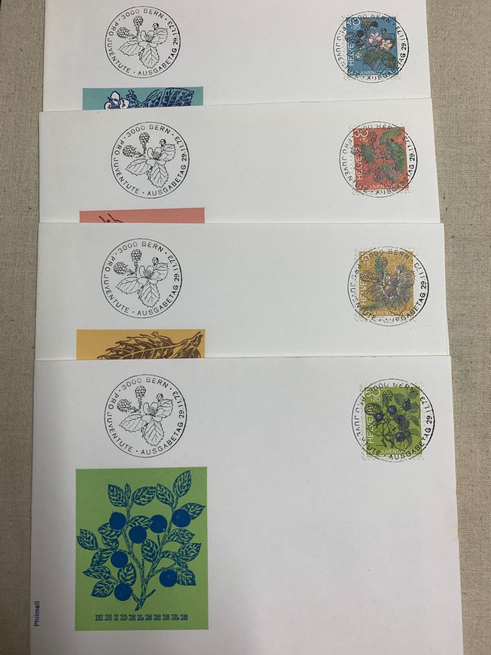 Alle Briefmarken: Pro Juventute 1973 - FDC – Gebraucht aus Sorengo von 74in