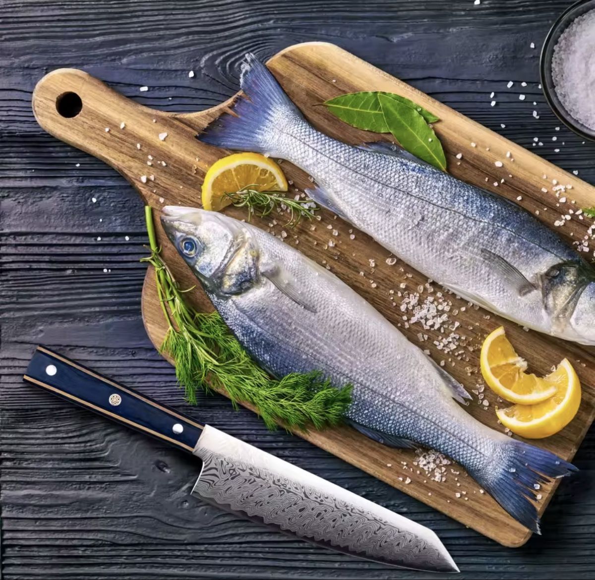 Coltelli da cucina: Damaststahl Küchenmesser – Nuovo e nell'imballaggio originale da Arbon venduto da clothes187 1