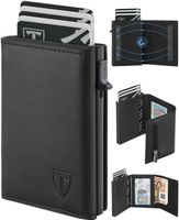 Geldbörse Herren Magnetischer Slim Wallet Münzfach RFID