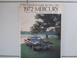 Mercury, Prospket von 1972 in englisch