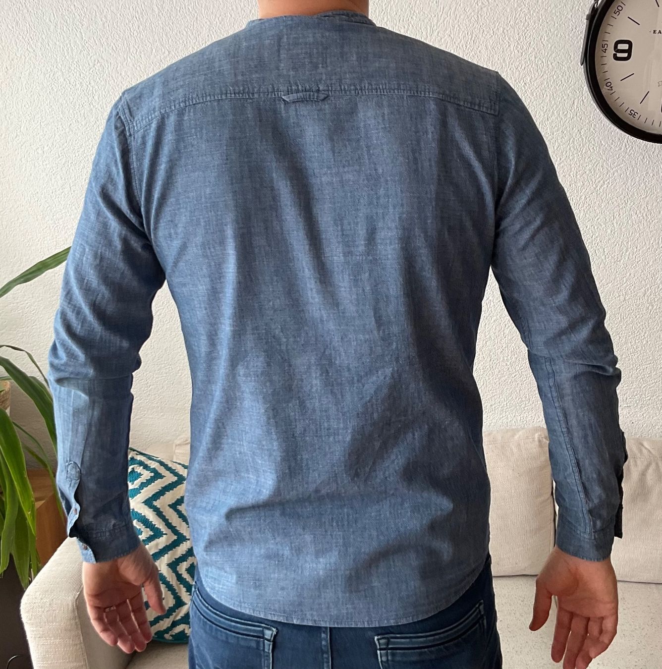 Camicie: Hemd Marke "Armedangels", blau, Grösse L, slim fit – Usato da Küssnacht am Rigi venduto da christianbueeler 1