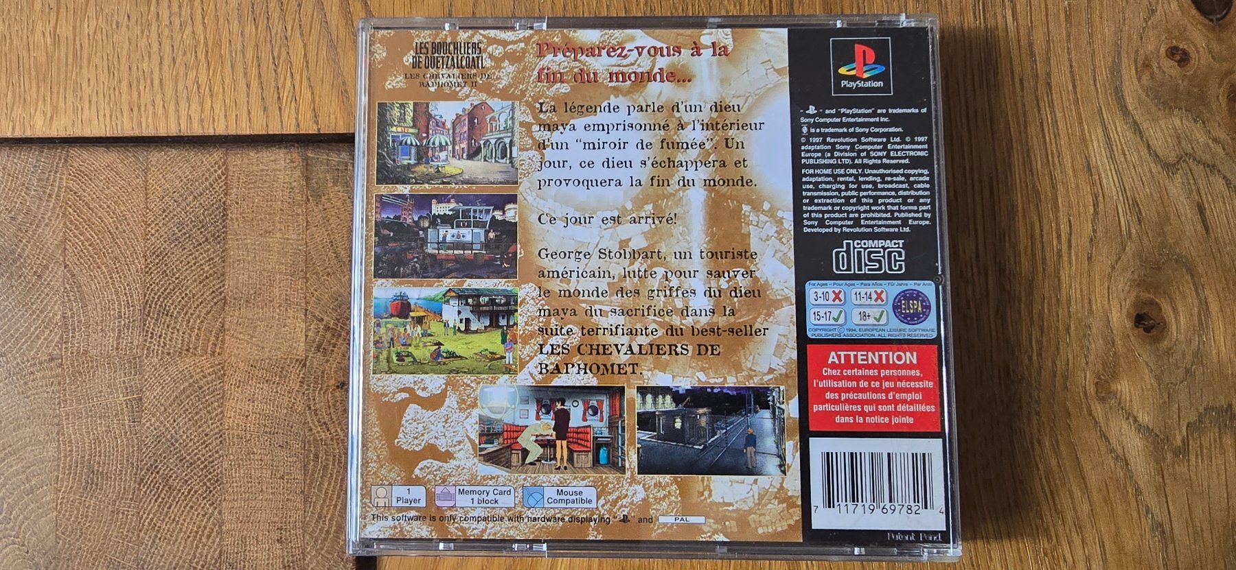 Giochi: Retrogaming les chevaliers de baphomet 2 original – Usato da Renan BE venduto da Sliardet 2