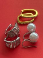 Luxus Elegante Ohrstecker Ohrschmuck  Farbe: Gold Zirkonia
