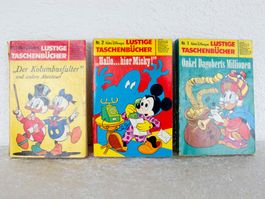 LUSTIGE TASCHENBÜCHER Walt Disney die ersten 3 Ausgaben