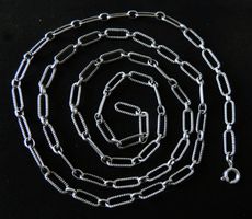 Silber 800 Anker Halskette 70 cm / 4 mm