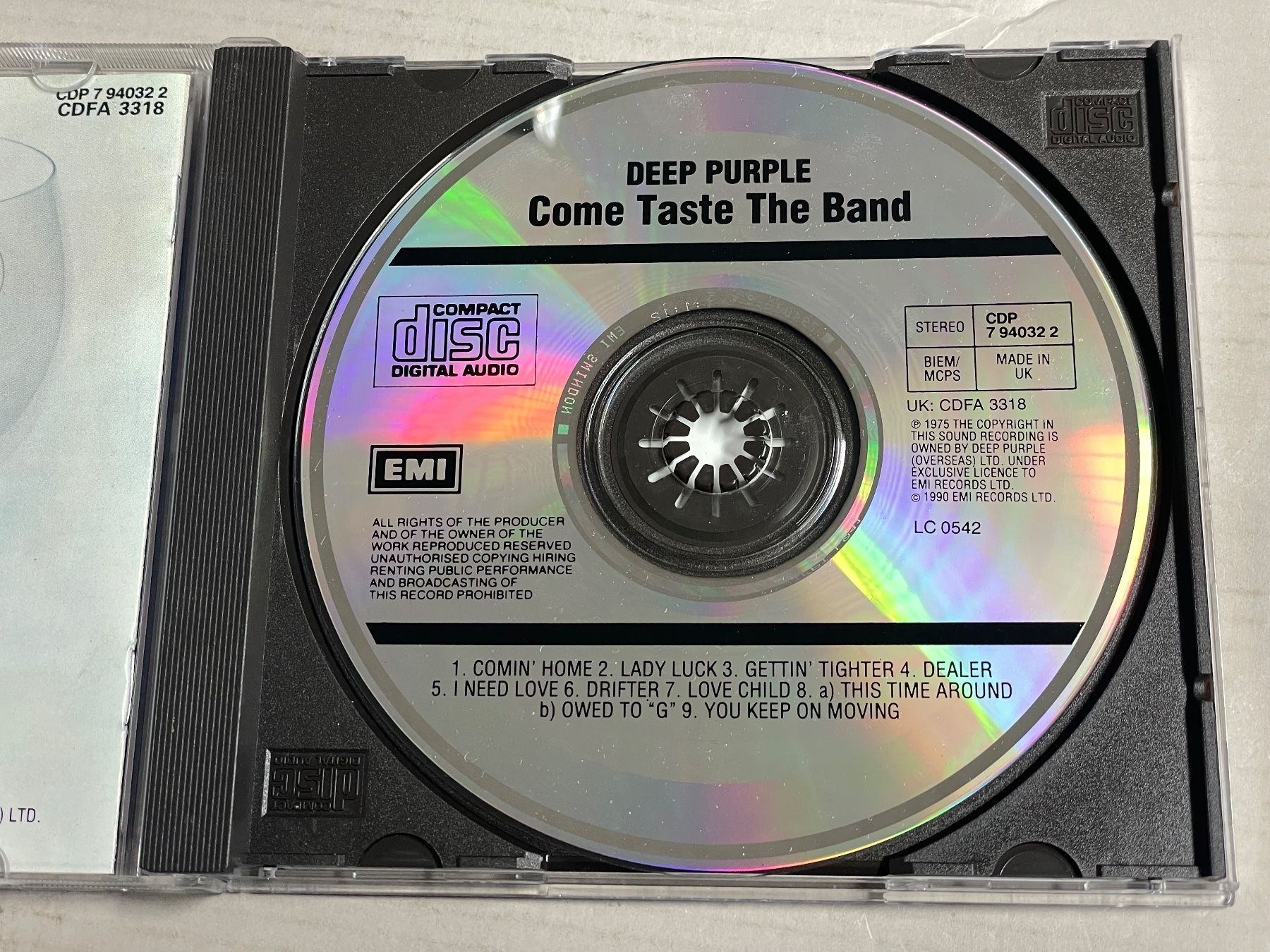 CD: Deep Purple-Come Taste The Band – Usato da Muri b. Bern venduto da AdidasCollector 2