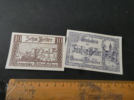 Oesterreich,  Altenfelden - Notgeldscheine