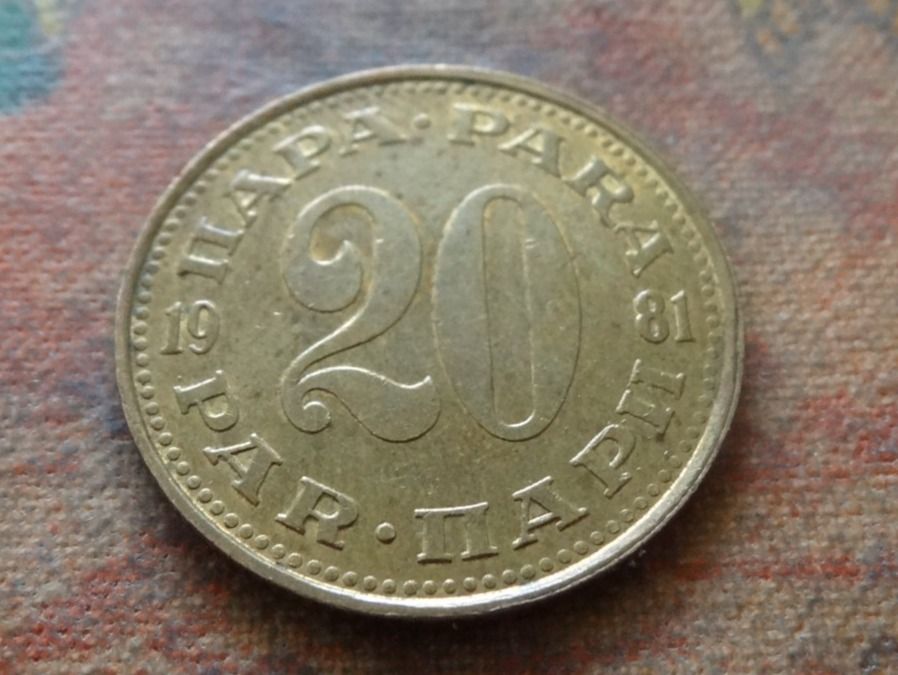 Tutti le monete: YOUGOSLAVIE  20  Para  1981 – Usato da Romanel-sur-Lausanne venduto da Swift13