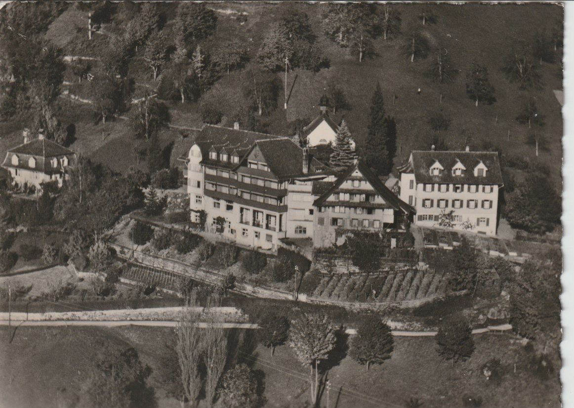 Cartoline postali: AB 237 Walchwil, Erholungsheim St. Elisabeth, 1960 – Usato da Freienbach venduto da Bhaltis