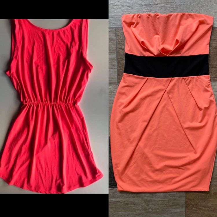 Robe Pull (sweater Dress) Fashion Nova Couleur Corail Néon - Taille M - Manches Longues - Neuf Avec étiquettes