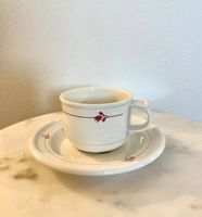 Gustavsberg  Rose Serie Kaffeetasse mit Untertasse