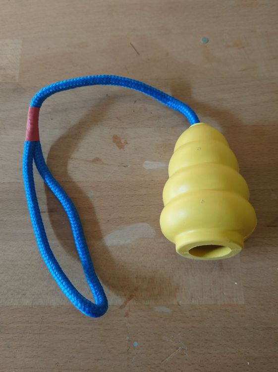 2 Interaktive Leckerli-Spender Für Hunde – Gummi, 7 Cm, Orange/blau, Für Zahnreinigung & Intelligenzspiel
