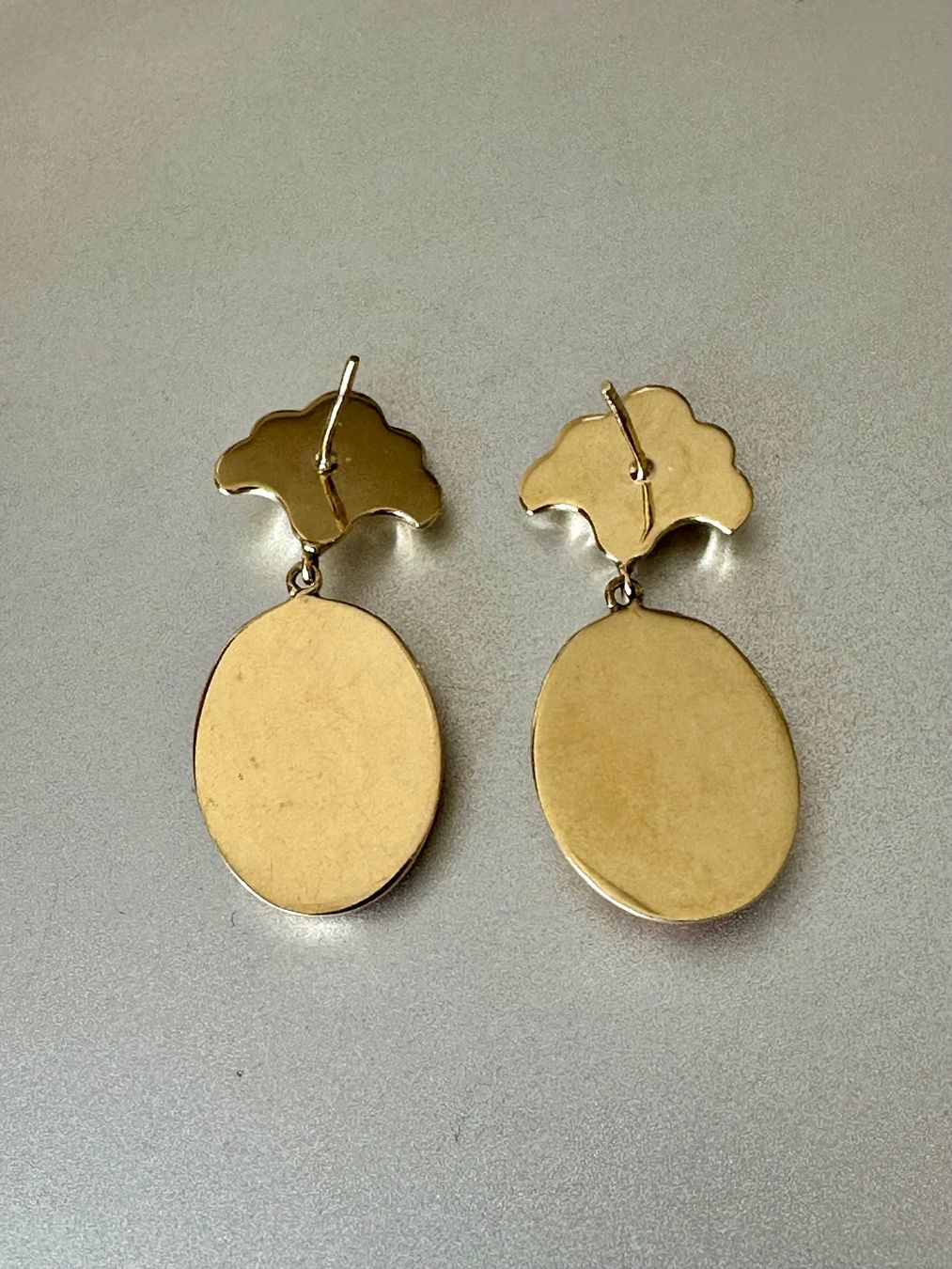Ohrringe & -stecker: Vintage 14K Gold Kamee Ohrringe – Gebraucht aus Onex von Antiqueshow 1