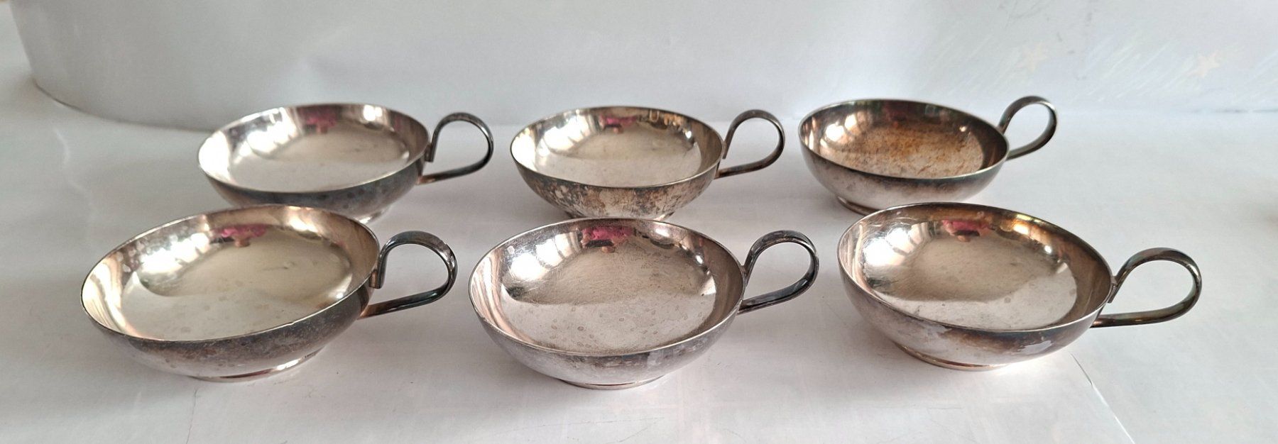 Tazze: 6er Set vintage Spring Glacé- Eisschalen Versilbert – Usato da Opfikon venduto da Diversamente