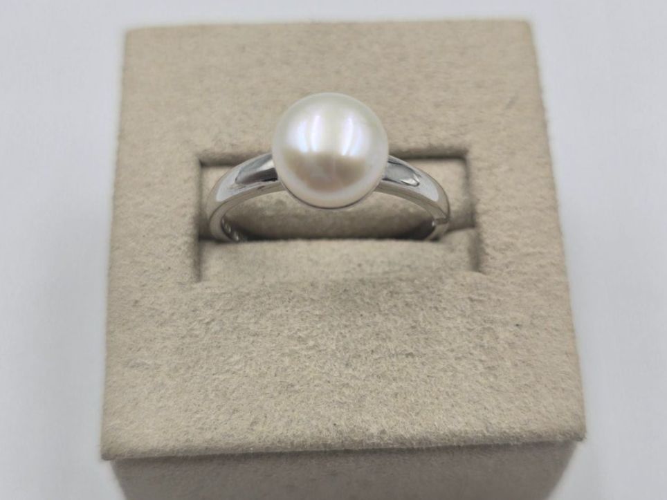 Anelli: Ring Silber 925 Süsswasserperle Gr. 60 – Nuovo e nell'imballaggio originale da Zug venduto da gold.schmuck