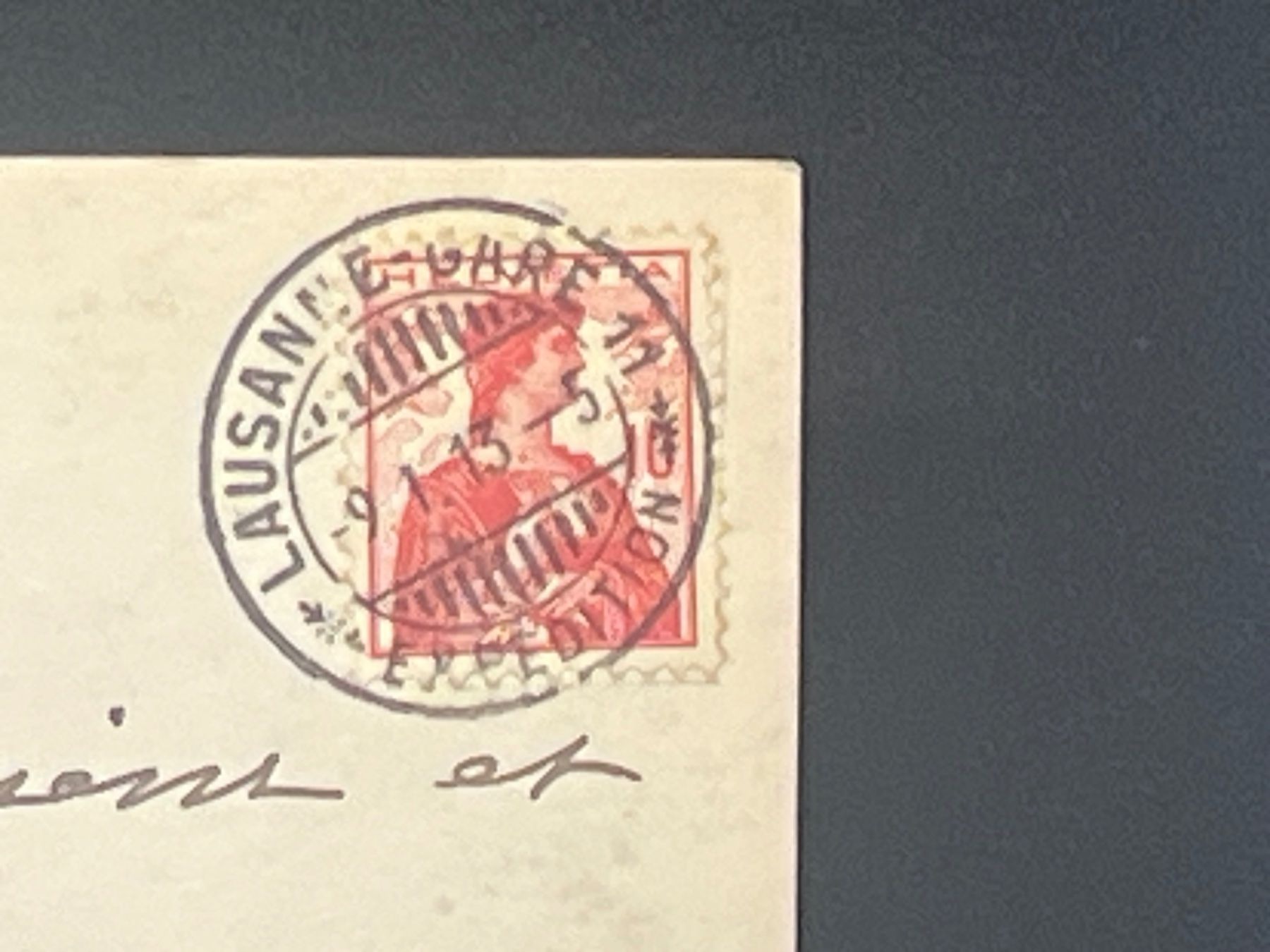 Cartoline postali: Lausanne et les Alpes – Usato da Widnau venduto da Brusi9 1