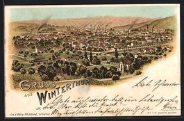 Lithographie Winterthur, Teilansicht