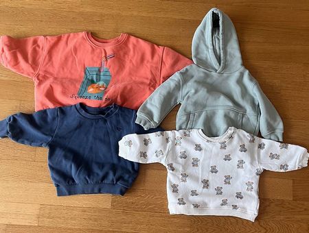 Kinderpullover-/Sweatshirt-Paket Gr. 7498 (Zara, Next) 