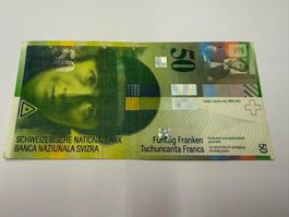Alte Schweizer Banknote 50 SFr.