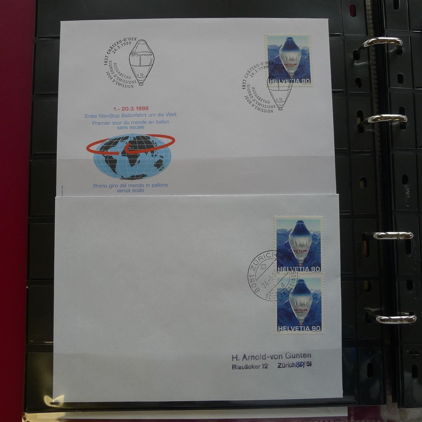 Tutti i francobolli: 2 Alben, Piccard Ballon, Spezialsammlung – Usato da Sursee venduto da Luzernerraute 7