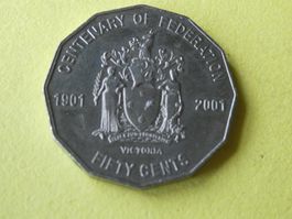 Australien 1901-2001, 50 Cents Sondermünze
