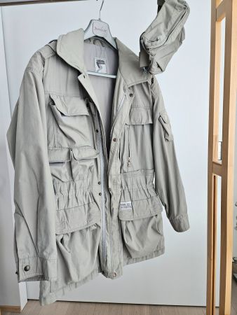 Schöffel HerrenJacke viele Taschen hellgrau Gr.50 Vintage TV