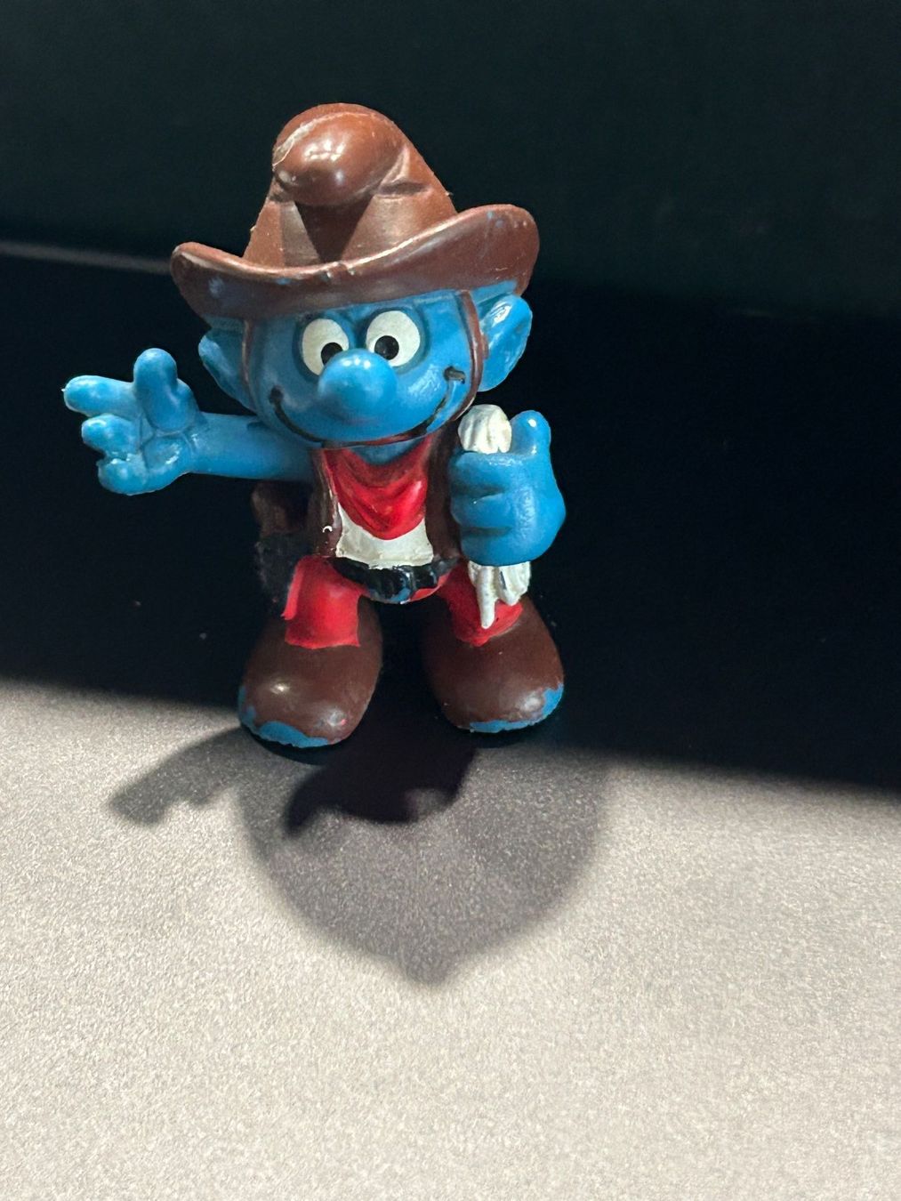 Schleich Statuette: Cowboy Schlumpf mit Lasso 20122 – Usato da Bassersdorf venduto da Shelby70