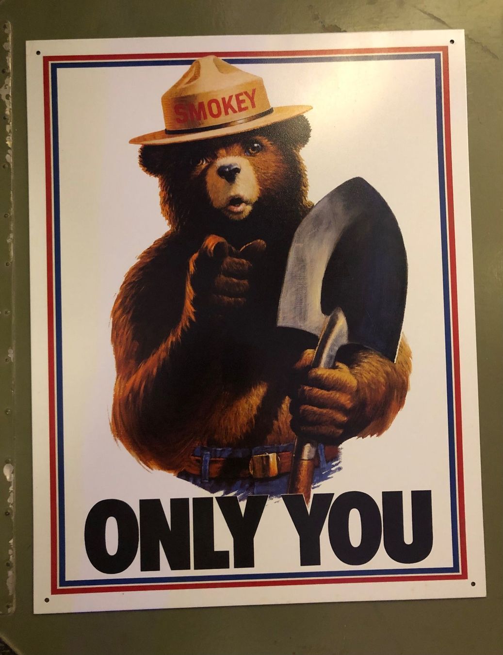 Insegne: Smokey der Bär- großes Blechschild – Usato da Rorschach venduto da aoteaora