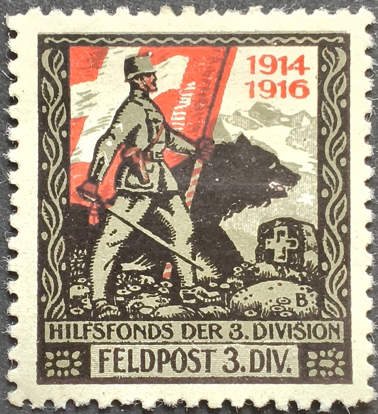 Alle Briefmarken: Feldpost 3.Div, weiss, 1.WK, Wi 3.Div 53 – Gebraucht aus Niederuzwil von LichtPhil