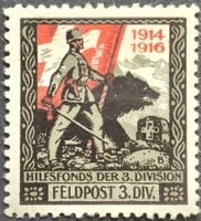 Feldpost 3.Div, weiss, 1.WK, Wi 3.Div 53